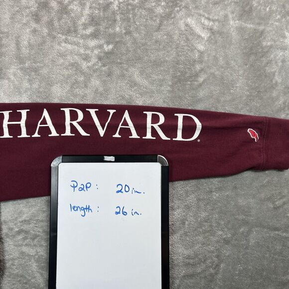 Original League Shirt Mens Small Red Harvard Crimson Vintage Wash Collegiate - Picture 3 of 7